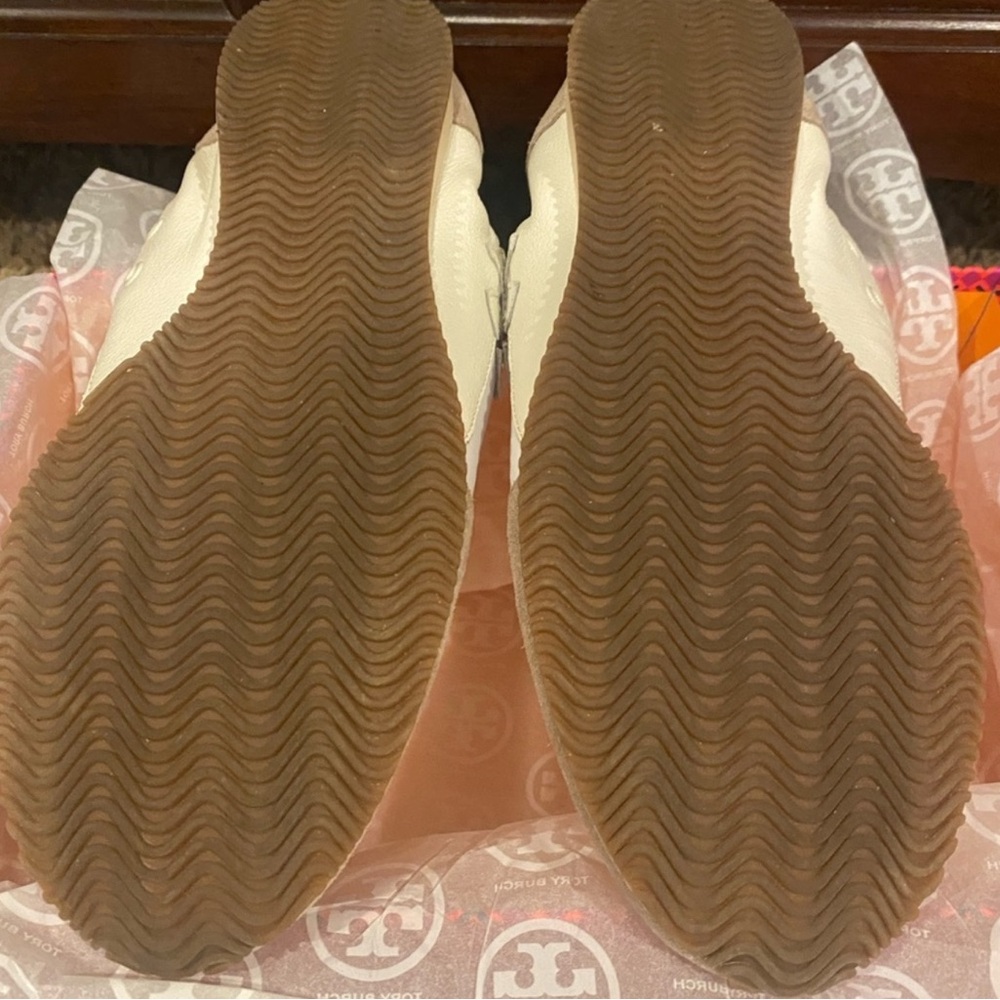 Tory Burch Cream and Tan Sneakers - Picture 6 of 6